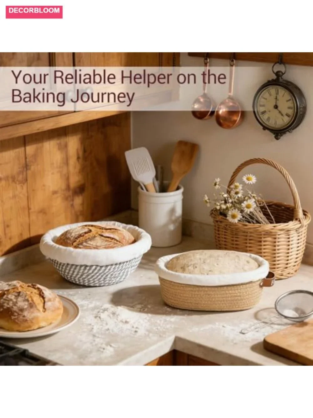 Banneton Bread Proofing Basket Set - 9